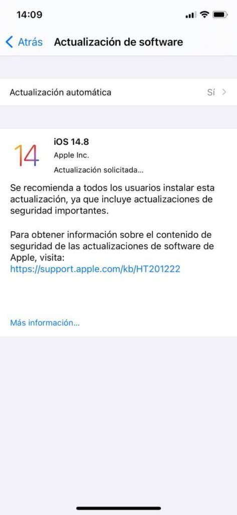 iOS 14.8 foto 1